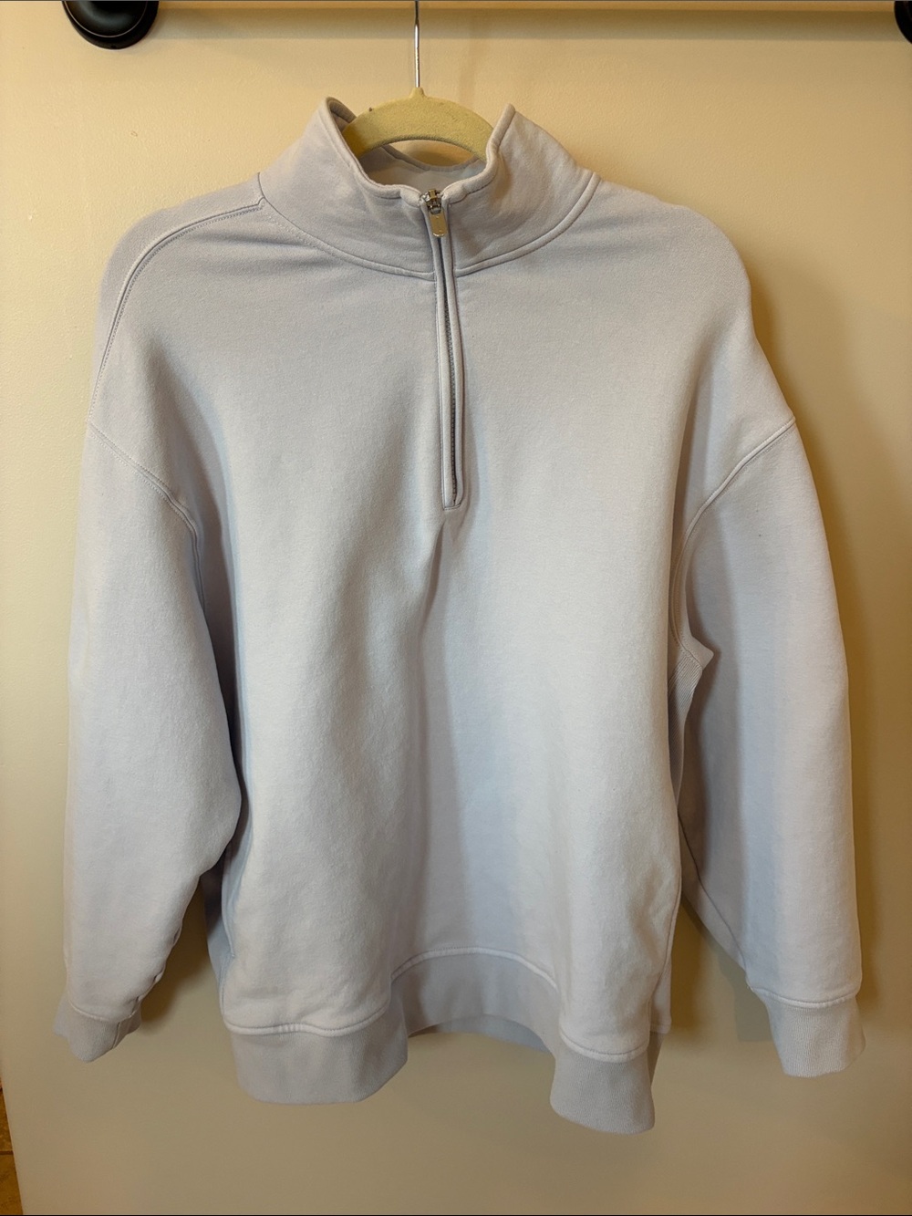 Athleta Forever Fleece 1/4 Zip-Neck Sweatshirt